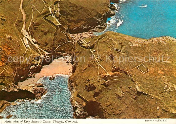 Tintagel Cornwall Fliegeraufnahme King Arthurs Castle