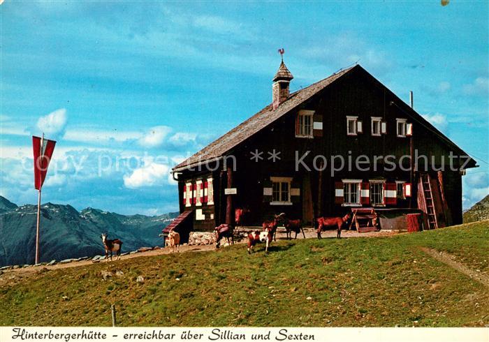 Sexten Sesto Suedtirol Silian Hinterbergerhuette