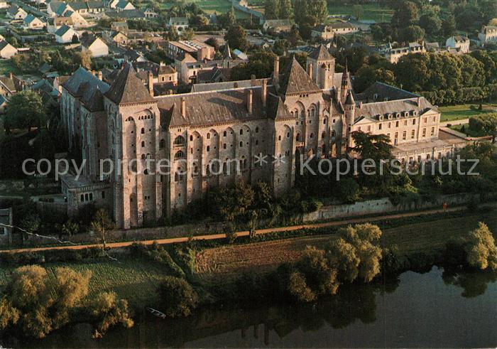 Solesmes Sarthe Fliegeraufnahme Abbaye Saint-Pierre