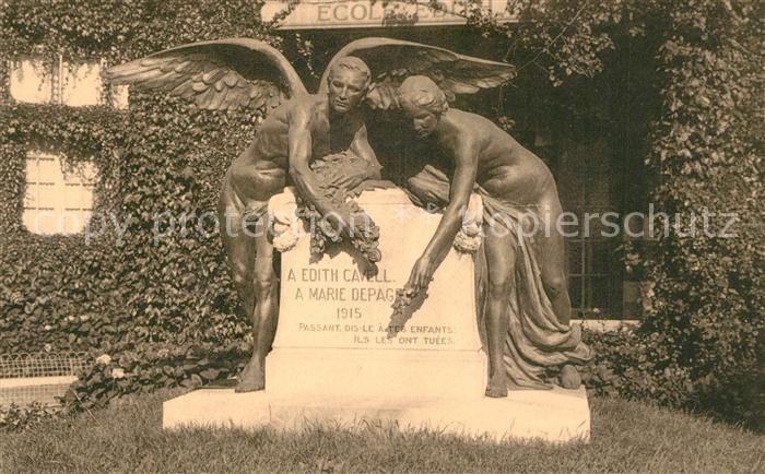 Bruxelles Bruessel Memorial Edith Cavell Marie Depage