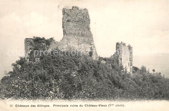 Allinges Chateau Principale ruine du Chateau Vie