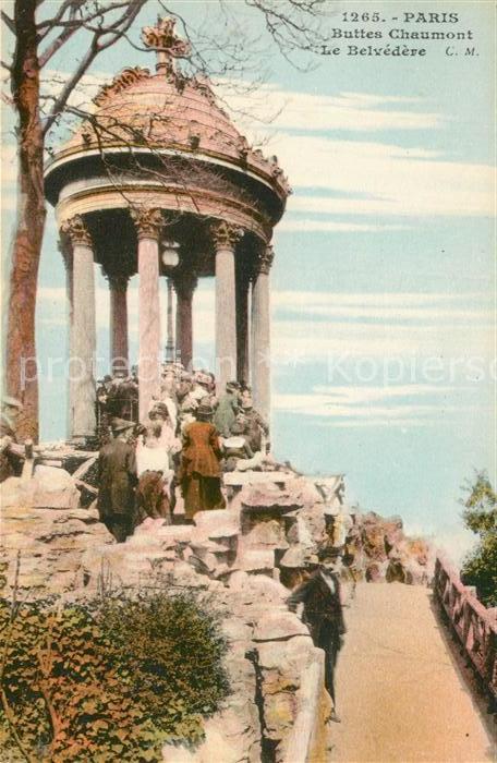 Paris Buttes Chaumont Belvedere