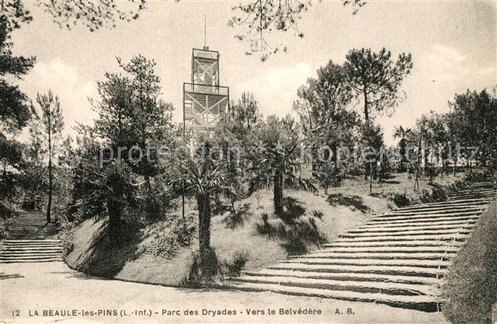 La Baule-les-Pins Parc des Dryades Vers la Belvedere