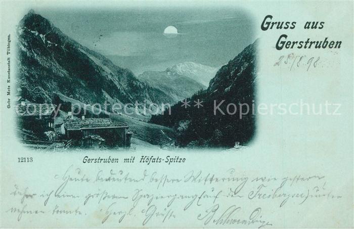 Gerstruben Hoefatsspitze Mondschein