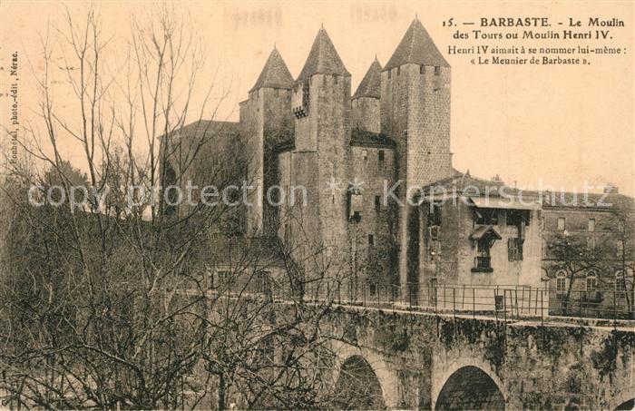 Barbaste Le Moulin des Tours au Moulin Henri IV