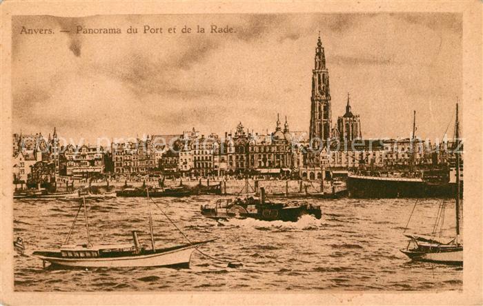Anvers Antwerpen Panorama Port Rade