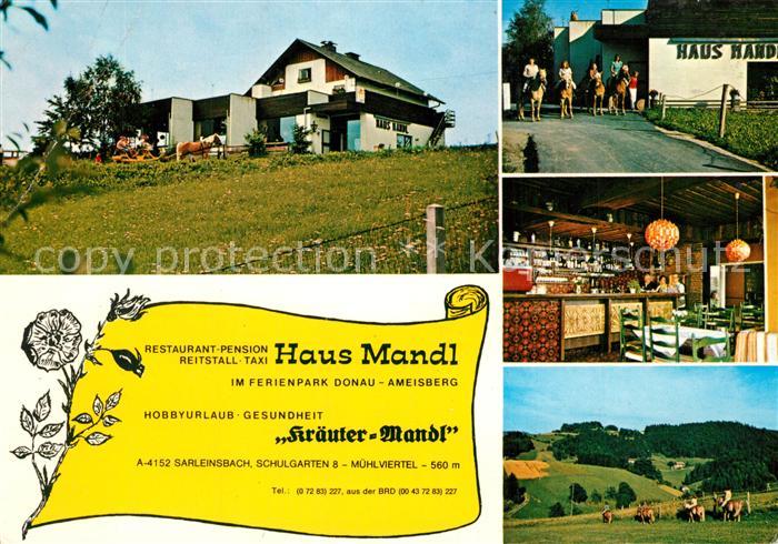 Sarleinsbach Restaurant Pension Reitstall Haus Mandl Kr&#228uter Mandl