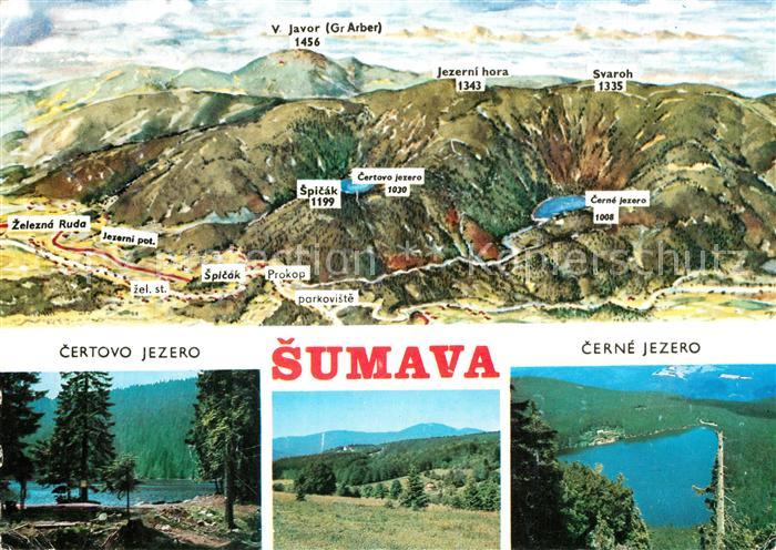 Sumava Czechia Panoramakarte