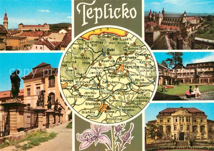 Teplice Schloss Rathaus Kurpark