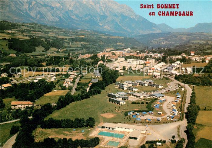 Saint-Bonnet Haute Alpes Fliegeraufnahme Schwimmbad Panorama Cam