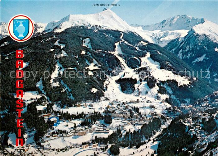 Badgastein Fliegeraufnahme Winterlandschaft