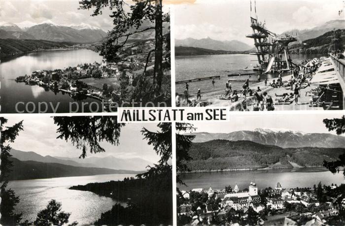 Millstatt Millstaettersee Panorama Strand