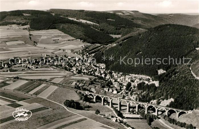 Willingen Sauerland Fliegeraufnahme mit Viadukt