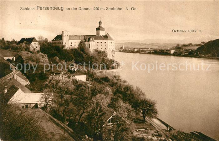 Persenbeug-Gottsdorf Schloss Persenbeug Donaupartie