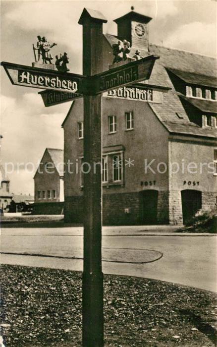 Johanngeorgenstadt Wegweiser an der Eibenstocker Strasse