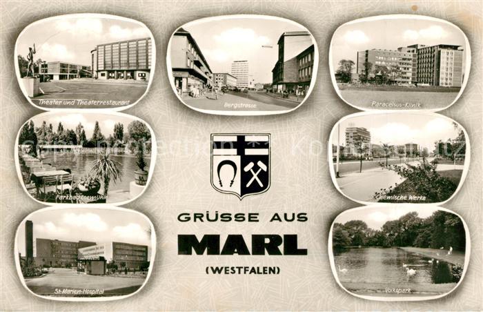 Marl Westfalen Theater Bergstrasse Paracelsus Klinik Parkbad Chem Werke St Marie