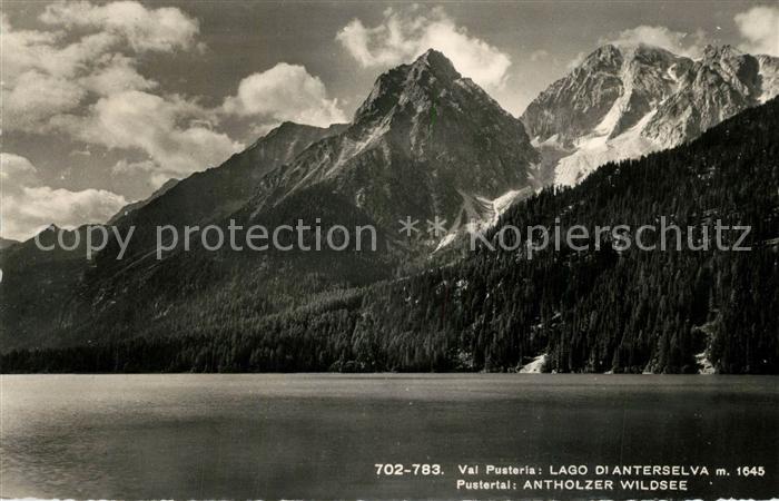 Pustertal Suedtirol Antholzer Wildsee