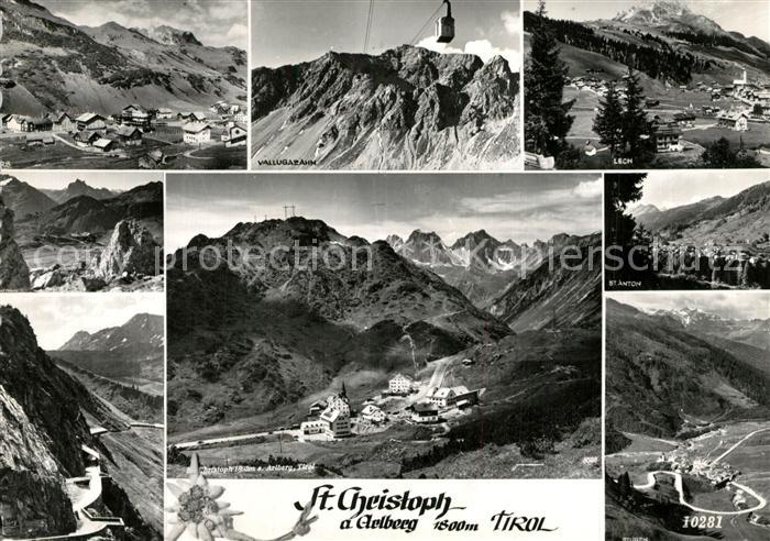 St Christoph Arlberg Teilansichten Panorama