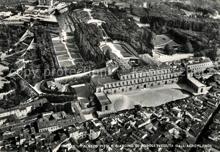 Firenze Florenz Palazzo Pitti e Giardino di Boboli Veduta dall aeroplano