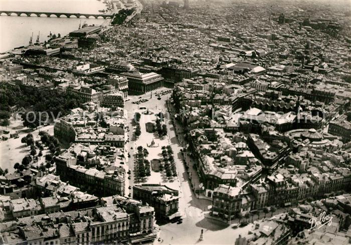 Bordeaux Vue aerienne Les Allees de Tourny Le Gr