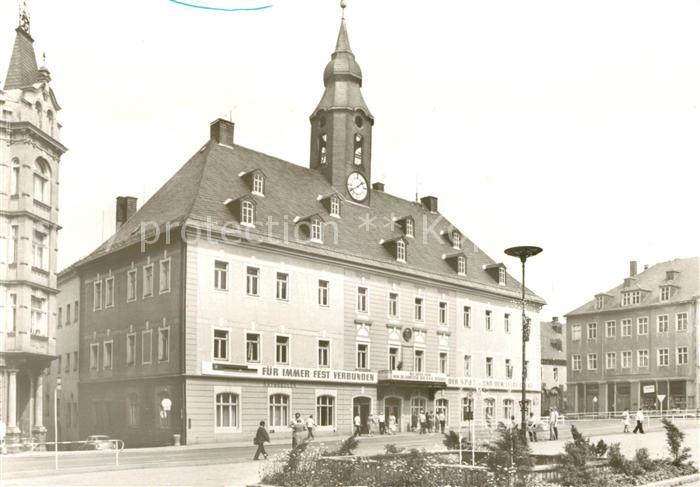 Annaberg-Buchholz Erzgebirge Markt mit Rathaus