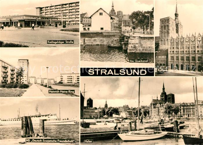 Stralsund Mecklenburg Vorpommern Kedingshaeger Strasse Am Querkanal Rathaus Hein