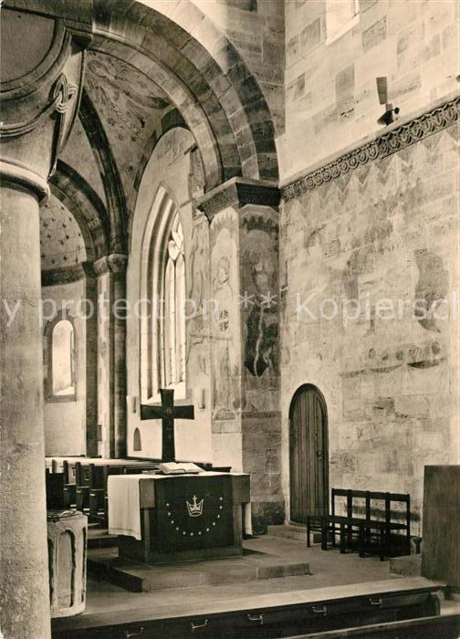 Faurndau Kirche Wandmalereien im Altarraum und Chor