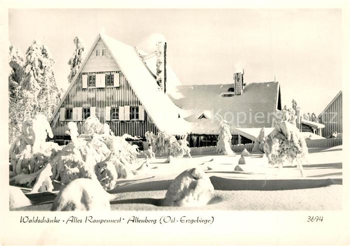 Altenberg Erzgebirge Waldschaenke Altes Raupennest