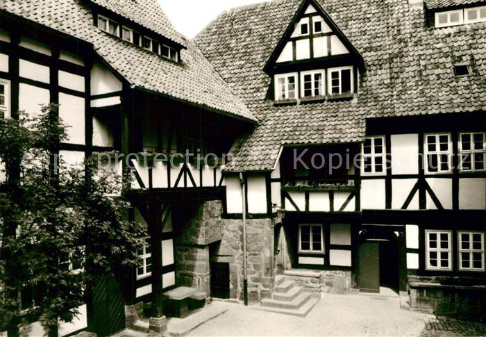 Ludwigstein Werleshausen Jugendburg Burghof Fachwerk