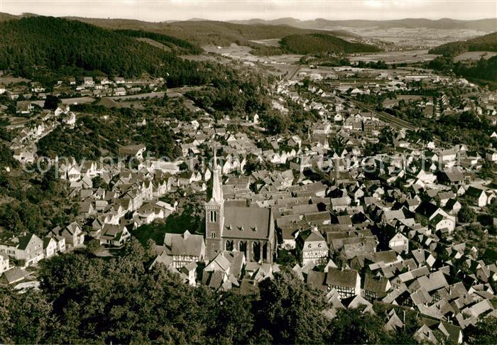Gladenbach Lahn Hessen Blick vom Schlossturm