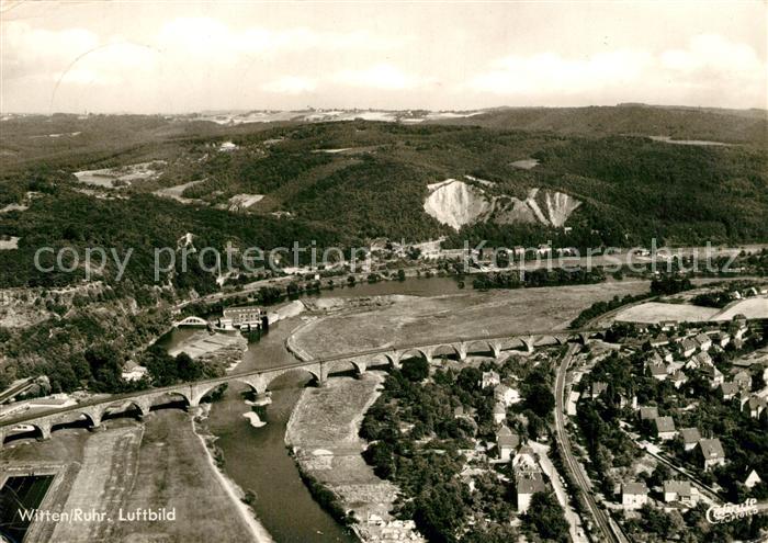 Witten Ruhr Fliegeraufnahme mit Viadukt