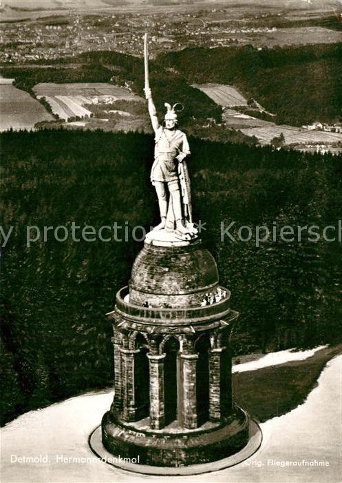 Hermannsdenkmal Fliegeraufnahme Detmold
