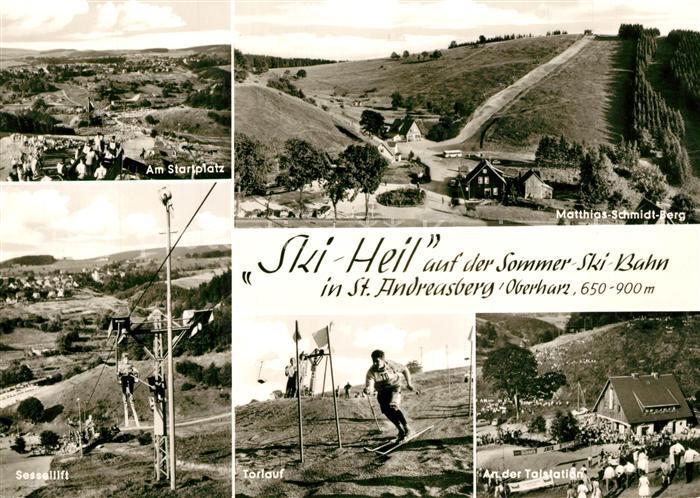 St Andreasberg Harz Ski-Heil Sommerskibahn Matthias-Schmidt-Berg Talstation Sess