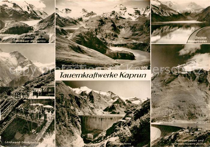 Kaprun Tauernkraftwerk Grossglockner Staumauer-Margaritze Stausee-Moserboden Dro