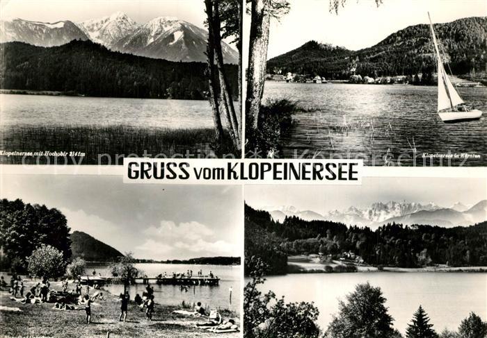 Klopeinersee mit Hochalpe Strand