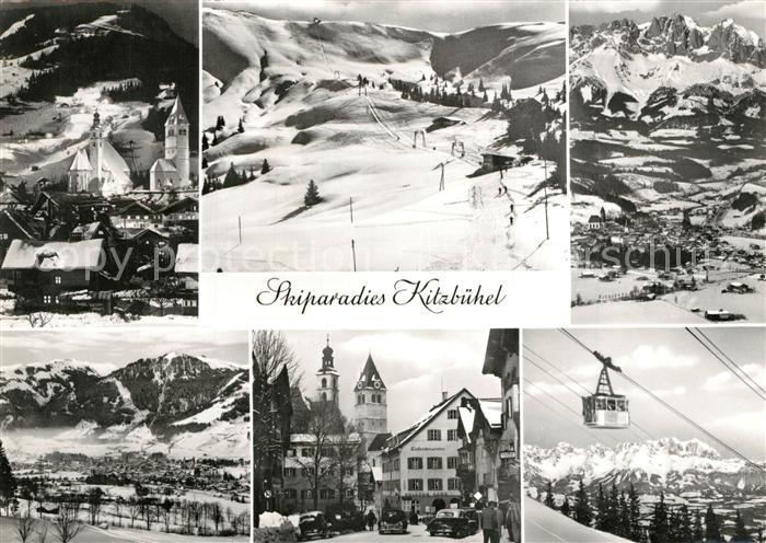 Kitzbuehel Tirol Skigebiet Seilbahn Fliegeraufnahme