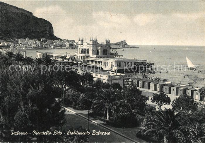 Palermo Sicilia Mondello Lido Badeanstalt