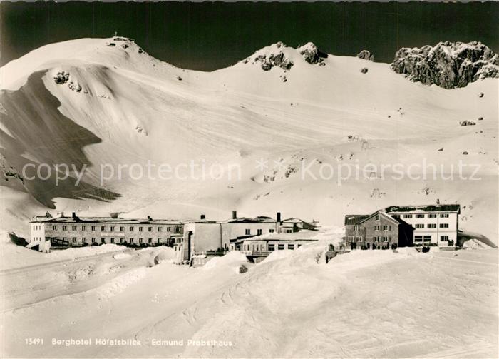 Oberstdorf Nebelhorngruppe Berghotel Hoefatsblick Edmund Probsthaus