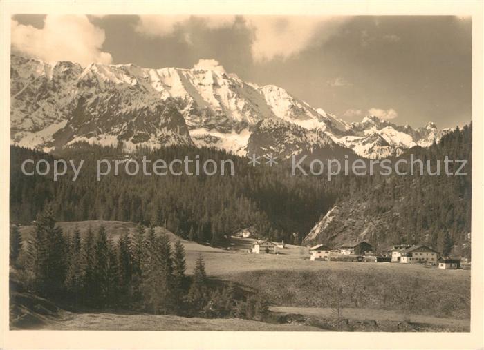 Elmau Gut und Gasthaus mit Wetterstein