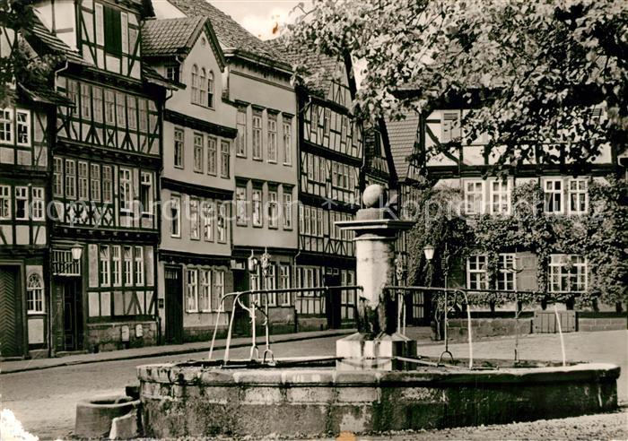 Allendorf Bad Sooden Marktplatz in Allendorf Brunnen Fachwerk