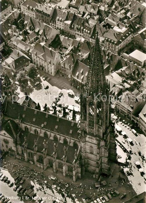 Freiburg Breisgau Fliegeraufnahme Muenster