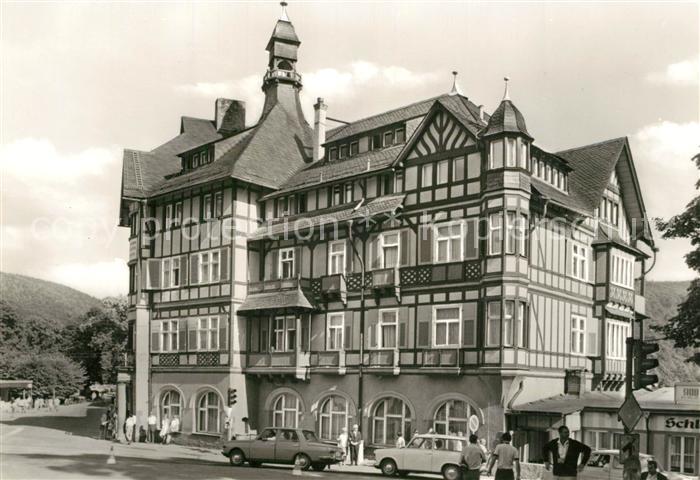 Schwarzburg Thueringer Wald Reichsbahn Erholungsheim Ernst Thaelmann Fachwerk
