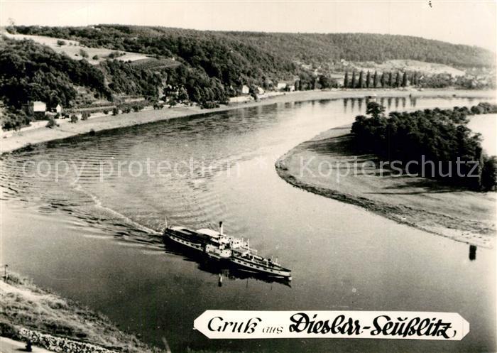 Diesbar-Seusslitz Fliegeraufnahme Flusspartie