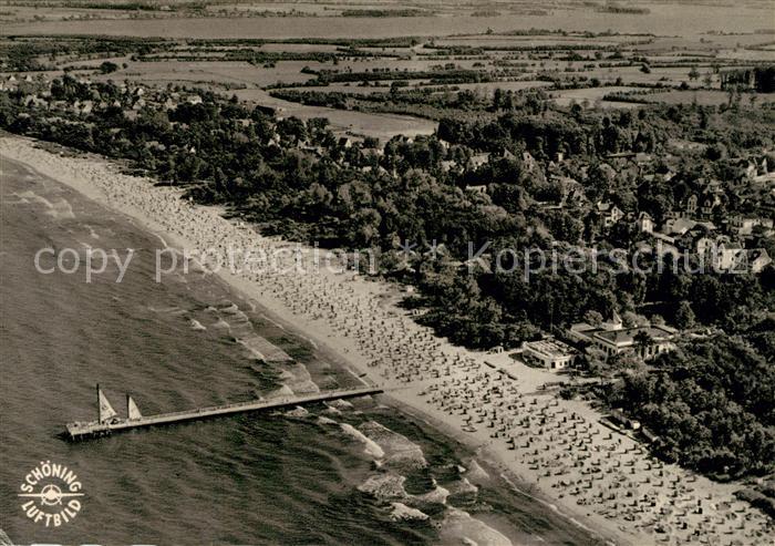 Timmendorfer Strand Fliegeraufnahme mit Strand