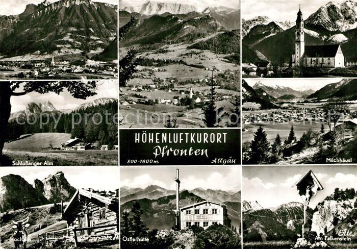 Pfronten Ostallgaeu Bayern Fliegeraufnahme Schlossanger-Alm Milchhaeusl Falkenst