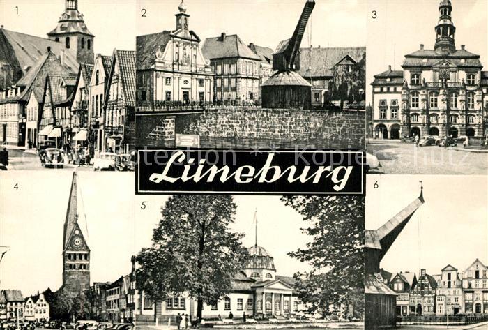 Lueneburg Michaeliskirche Kaufhaus Alter-Kran Am-Sande Badehaus im Kurpark Am St