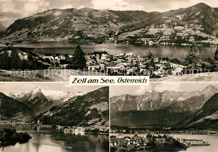 Zell See Fliegeraufnahme Seepartien