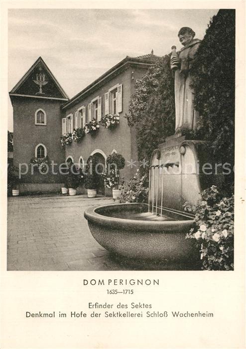 Wachenheim Weinstrasse Sektkellerie Schloss Wachenheim Dom Perignon Brunnen