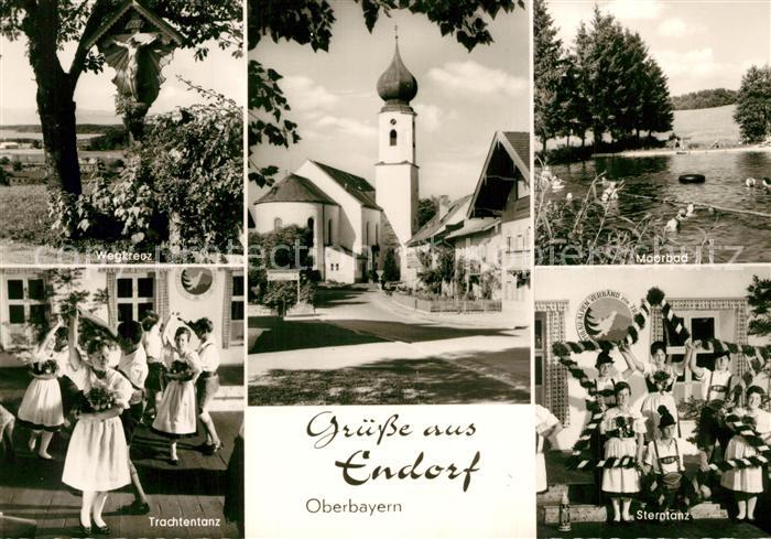 Endorf Bad Moorbad Sterntan Trachtentanz Kirchenpartie