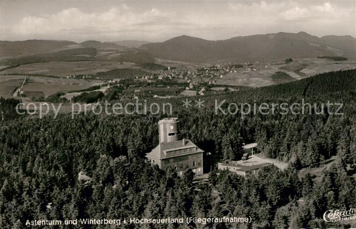 Astenturm Hochsauerland Winterberg Fliegeraufnahme